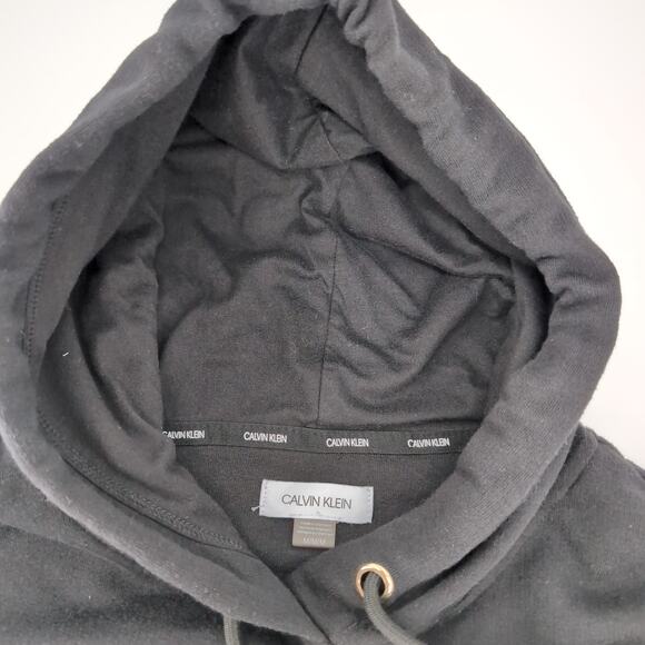 Calvin Klein Black Hoodie Short Sleeve Mini Dress with Pockets - Size M - GUC - Picture 7 of 13